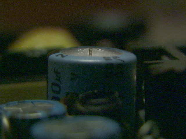 Photo of defective capacitor